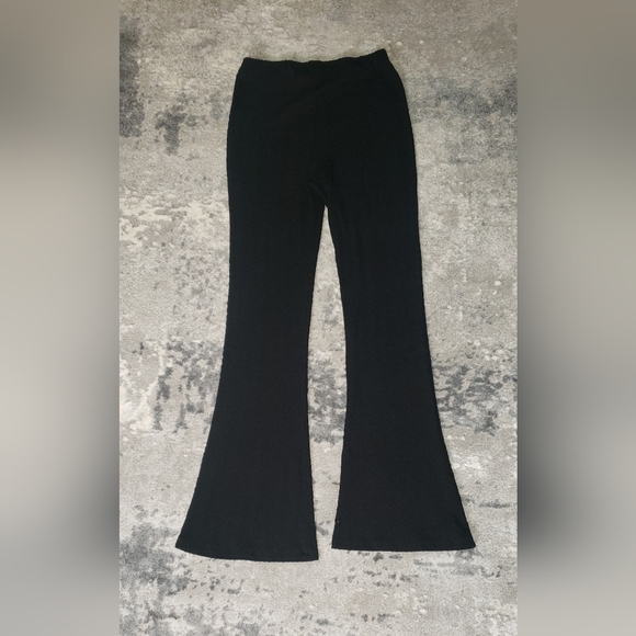 Flared Fabric Black Pants by Stitch & Pine - Picture 2 of 3